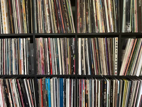 Vinyl record collection